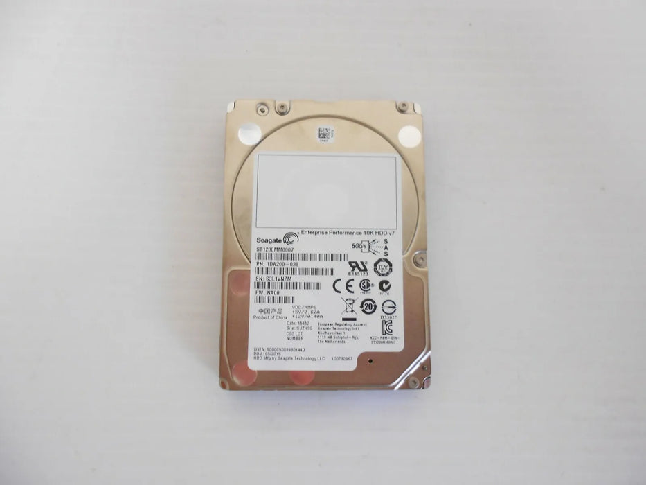 Seagate 1.2TB 10K 6Gbp/s SAS Hard Drive 2.5" HDD ST1200MM0007 1DA200