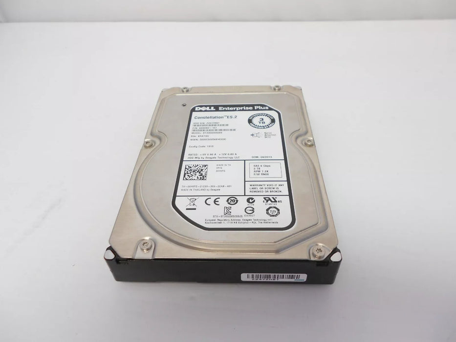 Dell EqualLogic 3TB 7.2K SAS Hard Drive 6H6FG PS4100 PS4110 PS6100 PS6110 PS6210