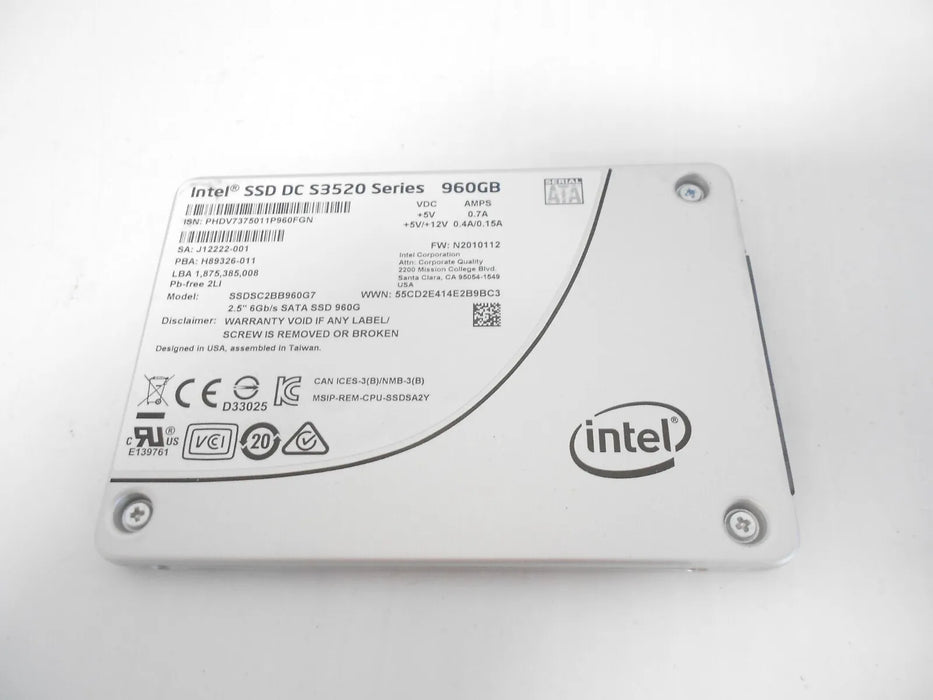 Nimble Storage 960GB SSD 2.5" Drive CS1000 CS3000 CS7000 AF1000 AF3000 ES1 ES2