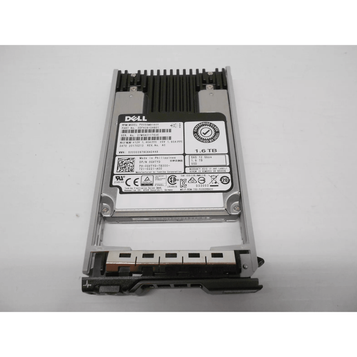 Dell 1.6TB SSD SAS 2.5" 12G Server Hard Drive R620 R630 R720 R730 GVTYD 12gbps