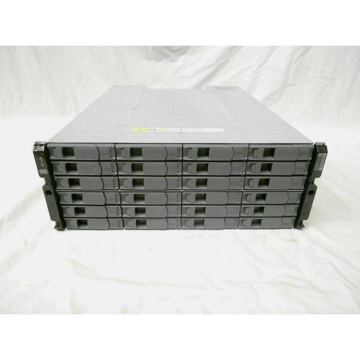 NetApp DS4246 Disk Array Shelf W/ 24x SAS SATA Trays 2x IOM6 Expansion JBOD