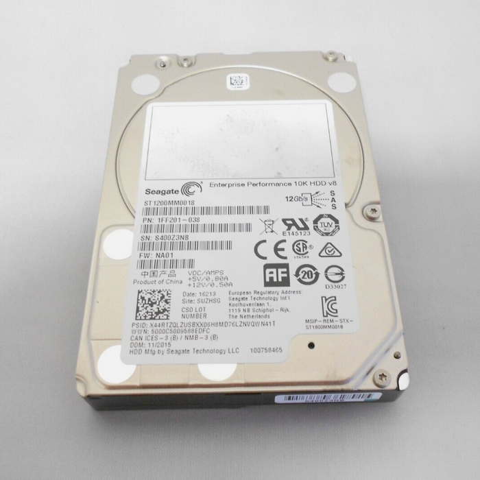 Seagate 1.2TB 10K 12G 12gbps SAS Server Hard Drive 2.5" ST1200MM0018 Dell HP