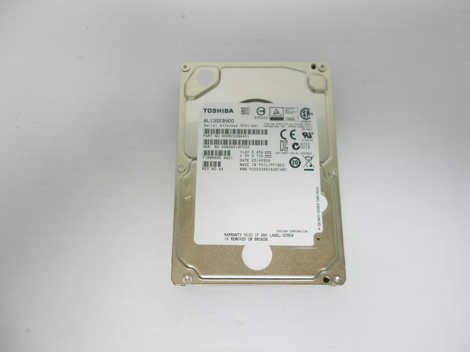 Toshiba 900GB 10K 2.5" SAS 6G Hard Drive Server Storage AL13SEB900